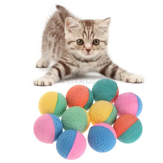 10 Pcs Pet Toy Latex Balls Colorful Chew For Dogs Cats Puppy Kitten Soft Elastic Dropshipping Le dispensaire animalerier de Lola